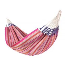 LA SIESTA Modesta Kingsize-hængekøje i økologisk bomuld - Flamingo